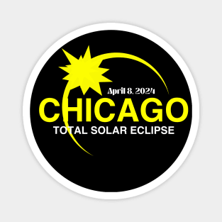 Chicago Total Solar Eclipes 2024 Magnet